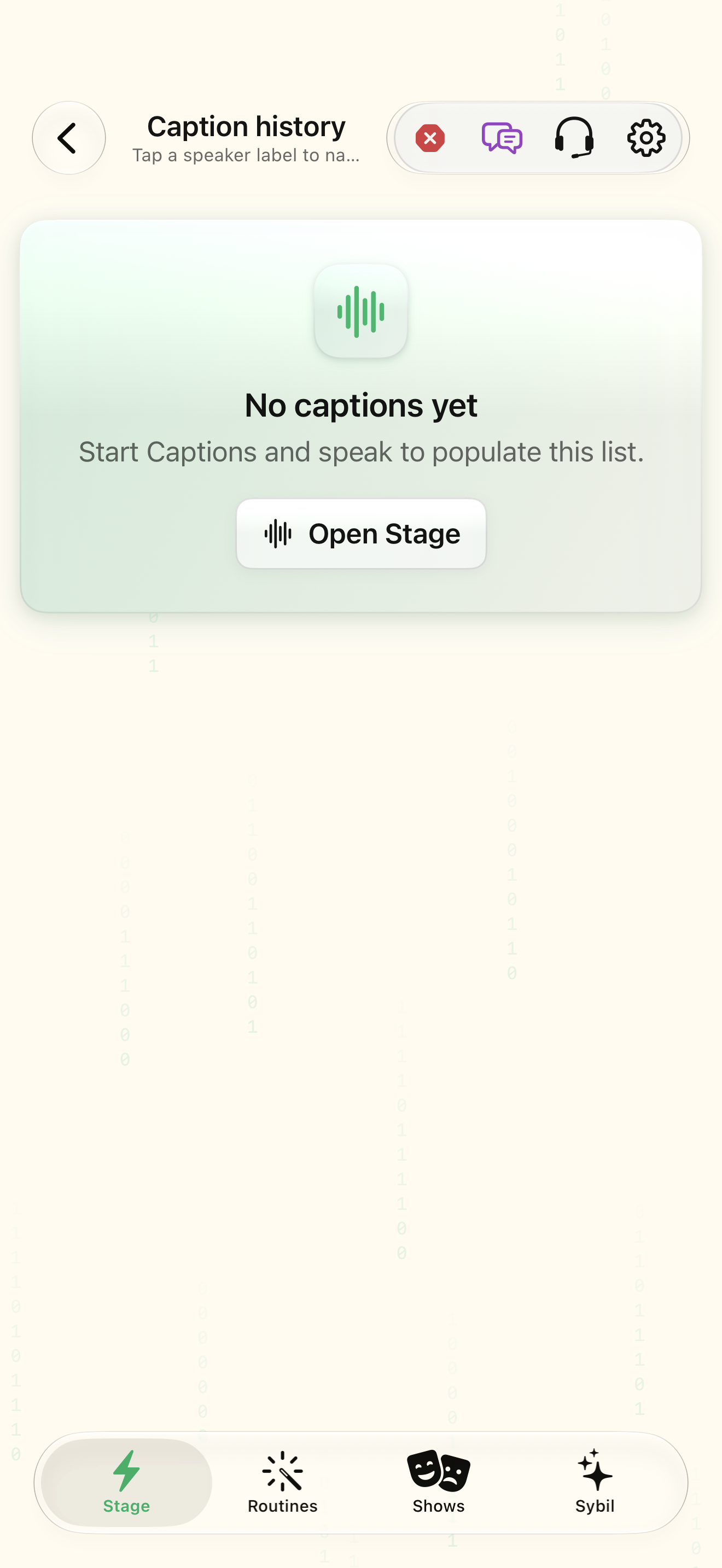Name speakers and review voice profiles native iOS screen