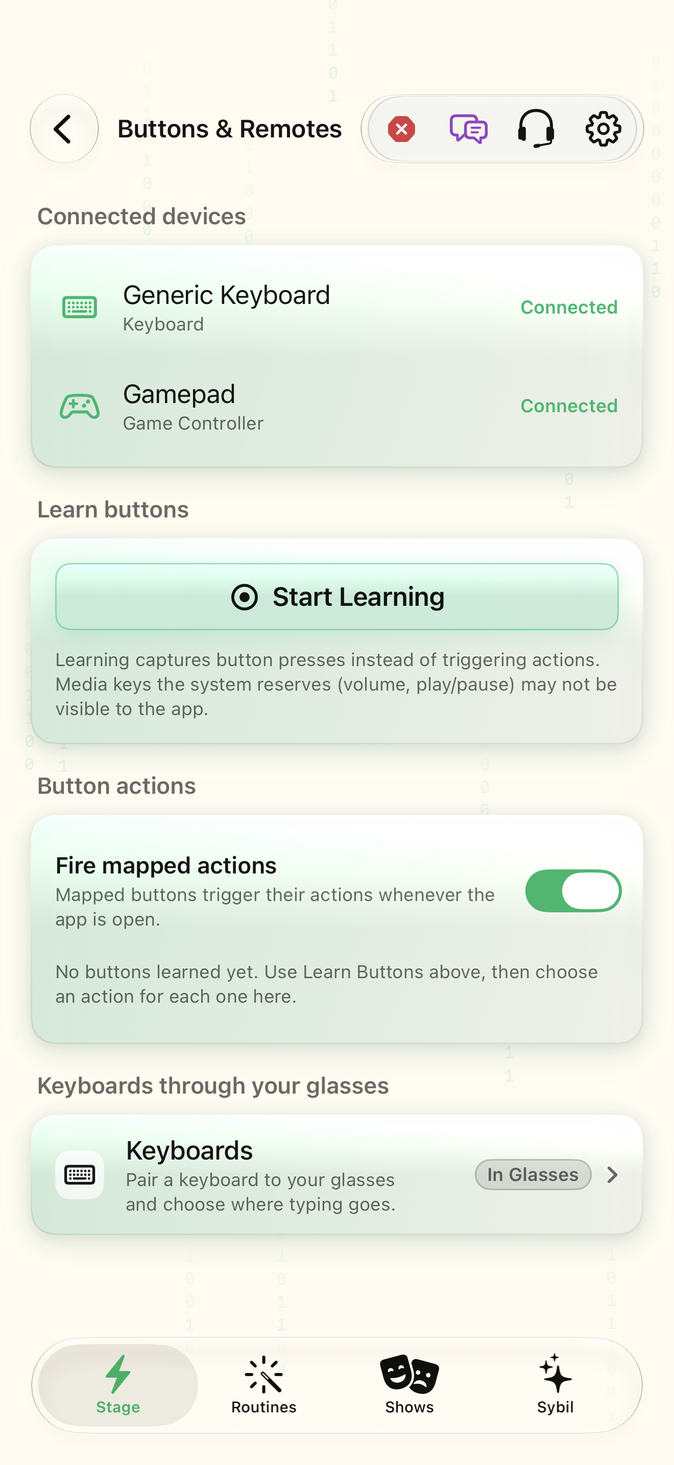 Pair and map a remote control native iOS screen