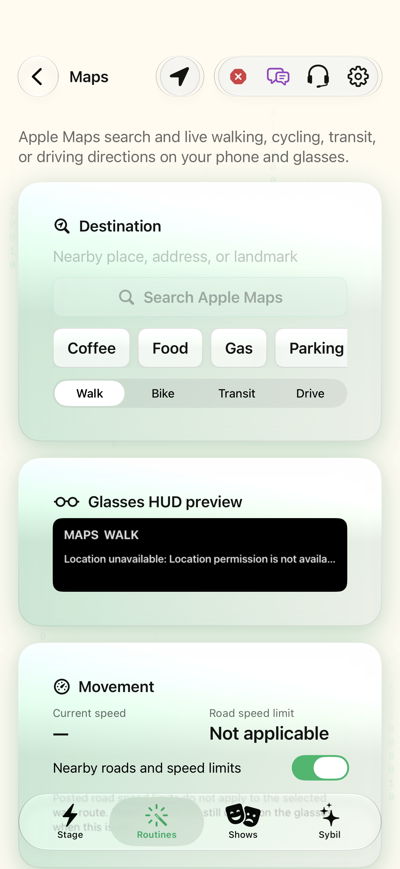 Discover the everyday mini-apps native iOS screen