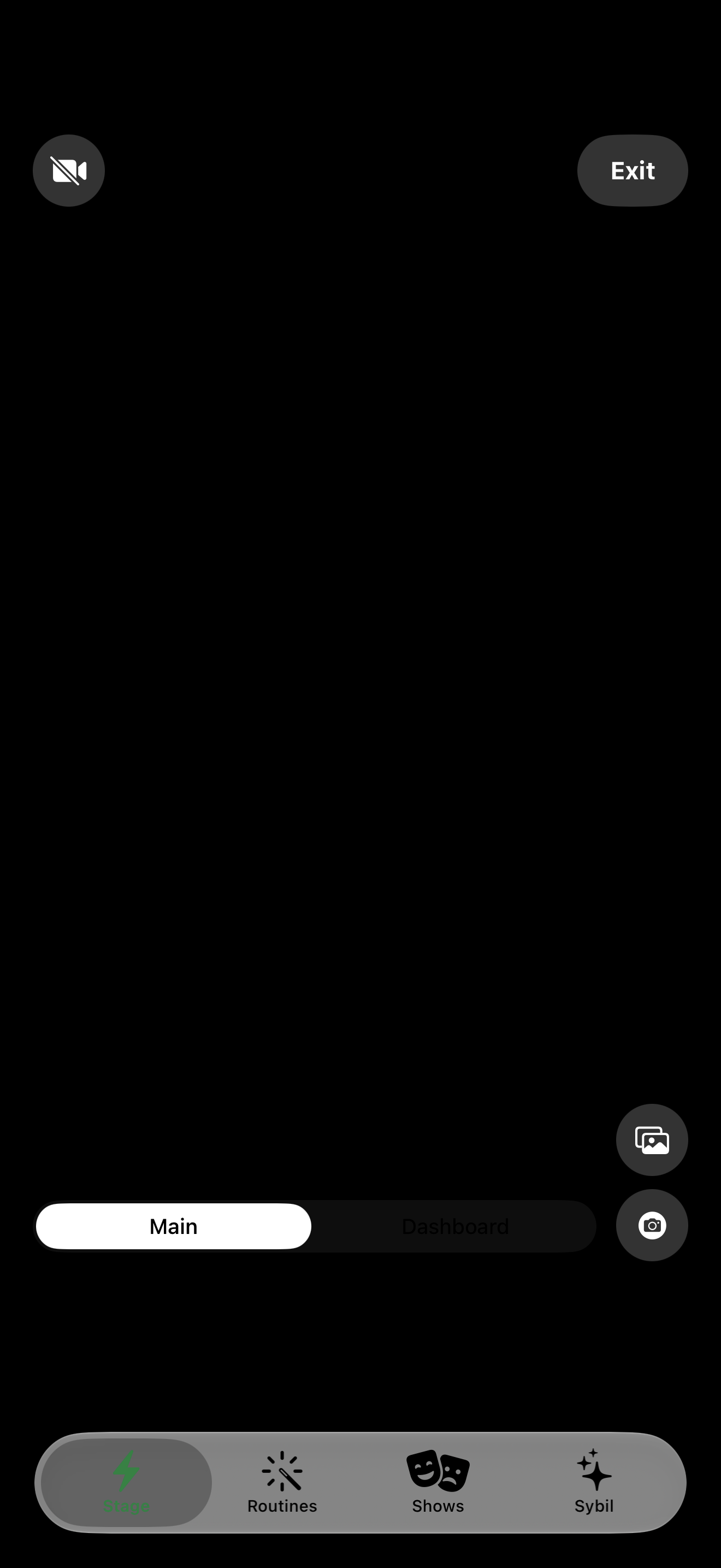 Native iOS Mirror (full screen) screen