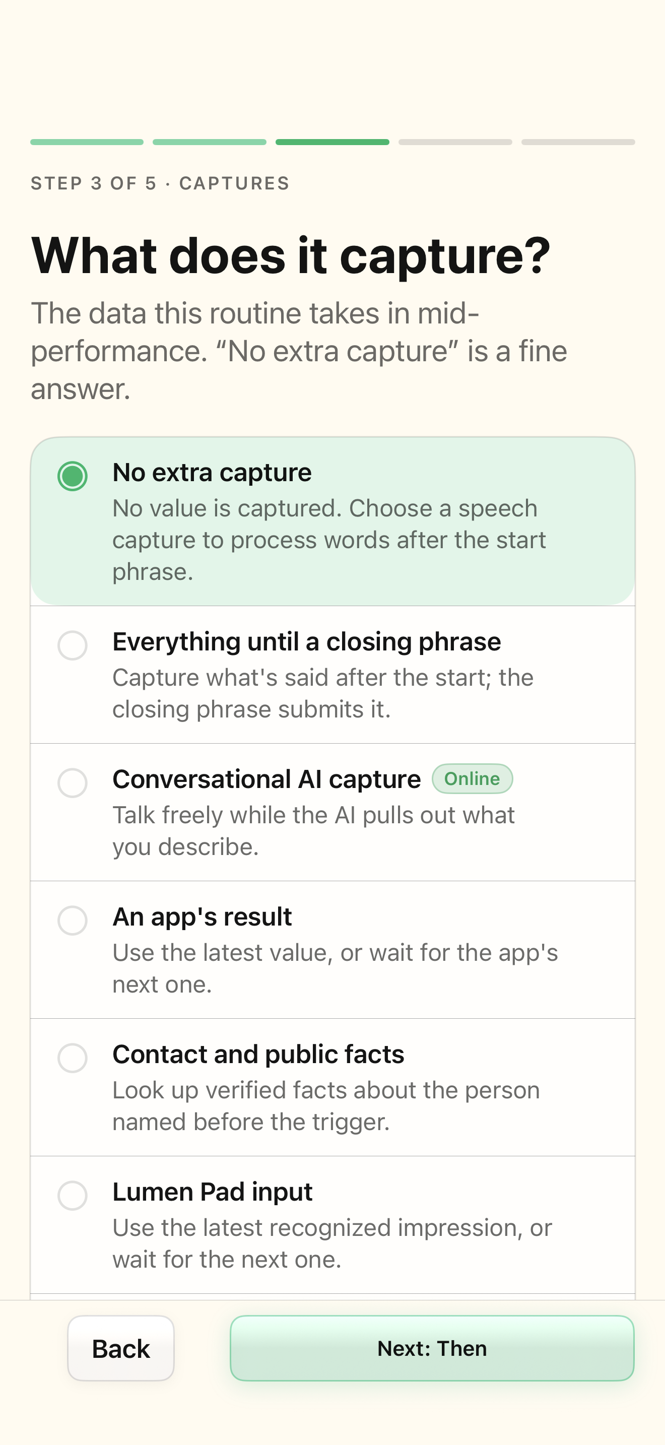 Native iOS Captures screen