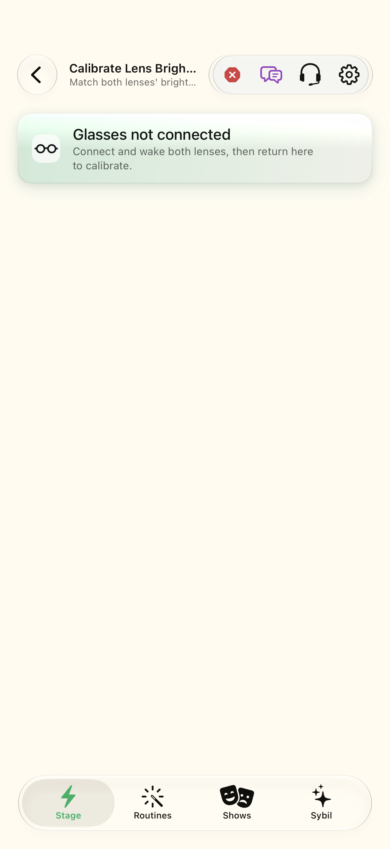 Native iOS Brightness calibration screen