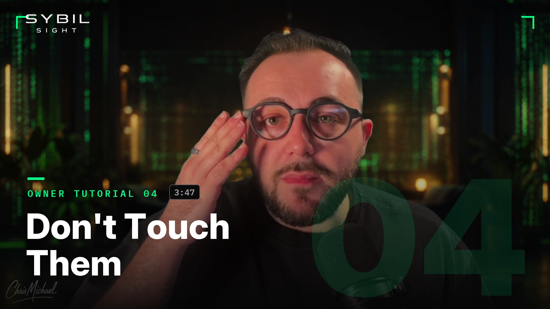 Don’t Touch Them lesson poster